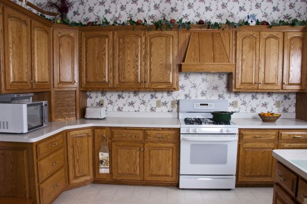 Oak Cabinet Refinishing